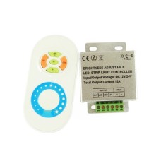LED strip controller-dimmer 12V 2x6A 144W with remote control